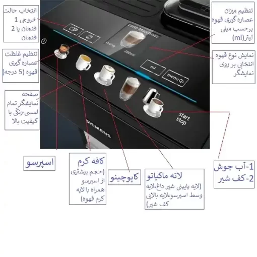 قهوه ساز زیمنس eq 500